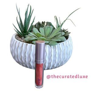 Tarte Vitamin Infused Gold Sparkle Lipgloss Rosy Pink Coral Paradise Glow NWOB